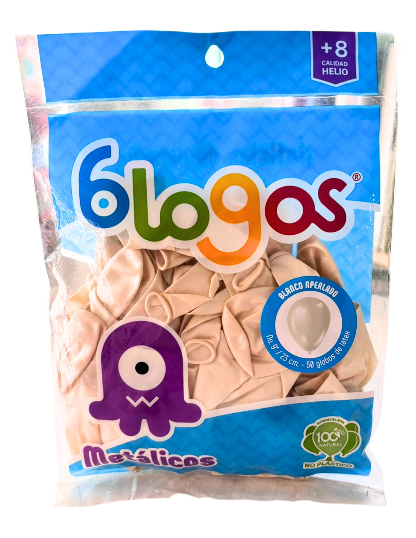 Bolsa de Globos Blogos No.9 Blanco Aperlado