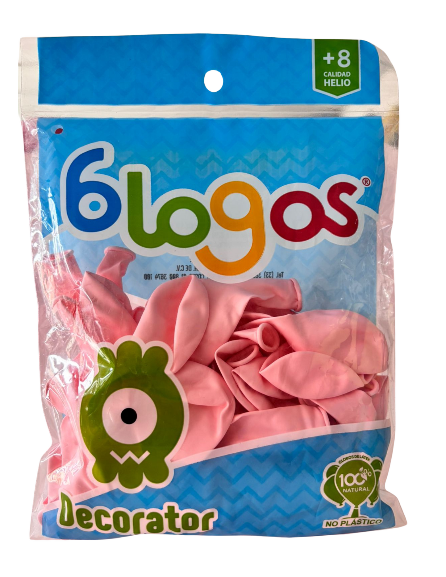 Bolsa de Globos Blogos No.9 Fresa Macarron
