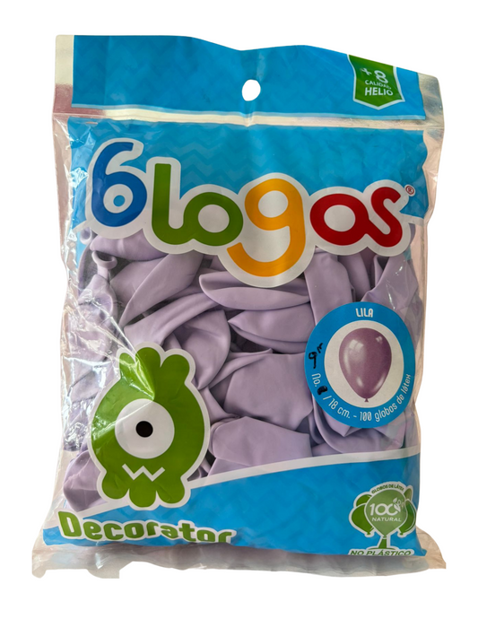 Bolsa de Globos Blogos No.9 Lila