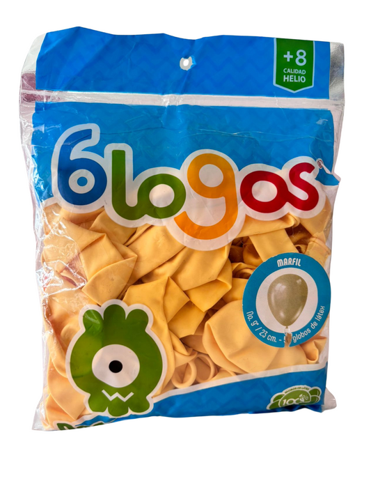 Bolsa de Globos Blogos No.9 Marfil