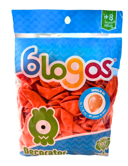 Bolsa de Globos Blogos No.9 Naranja