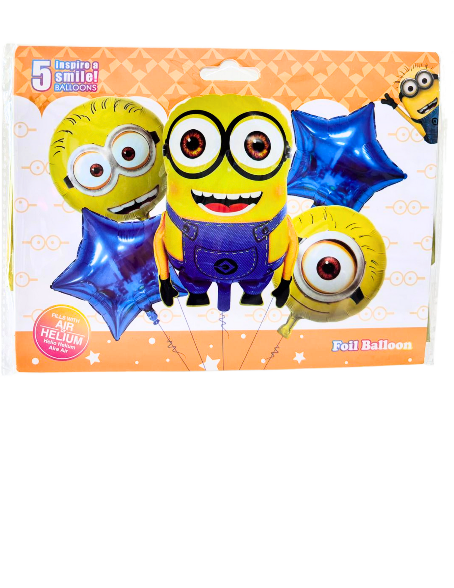Set de Globos Metalicos 5pz Minions