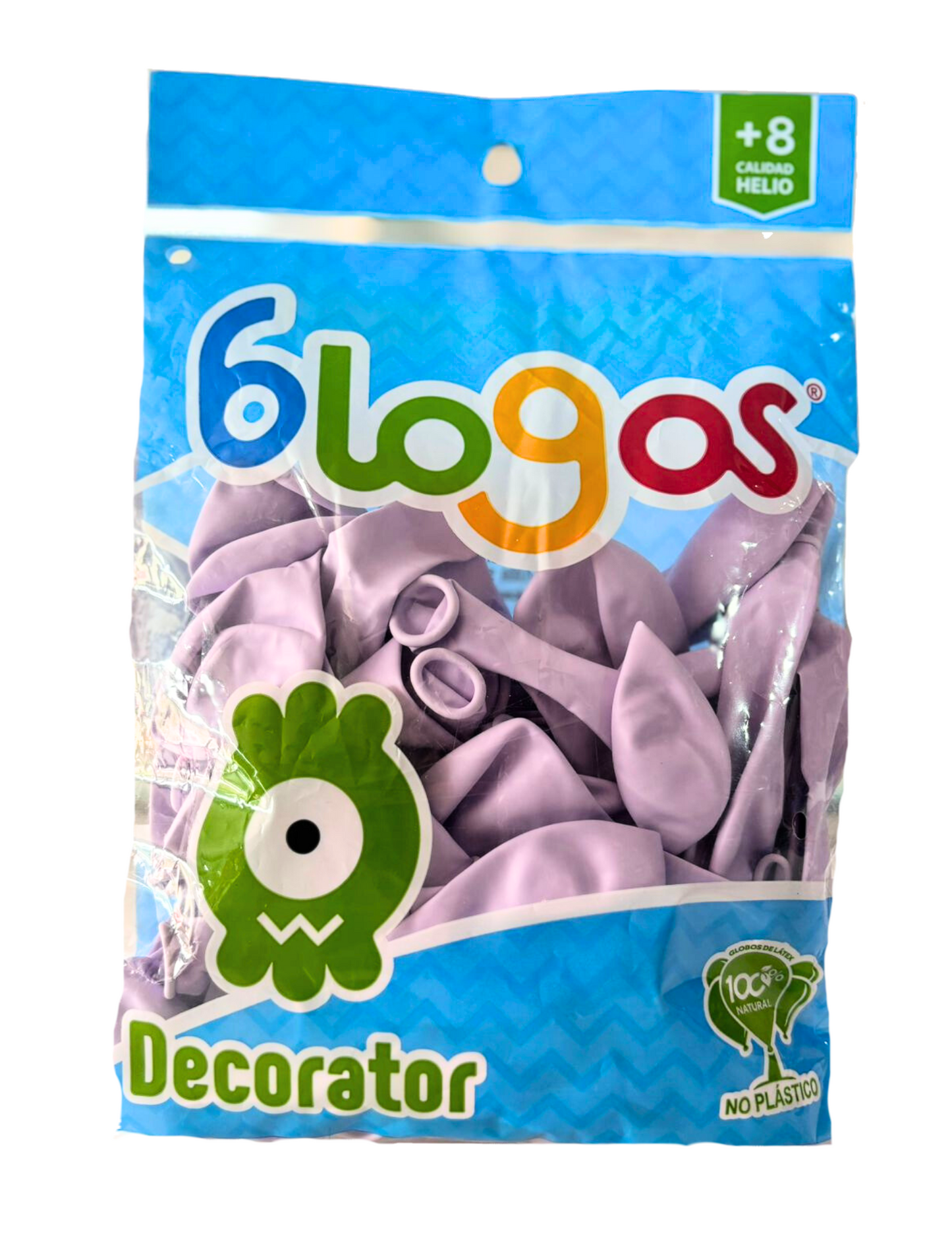 Bolsa de Globos Blogos No.9 50pz Uva Macarron