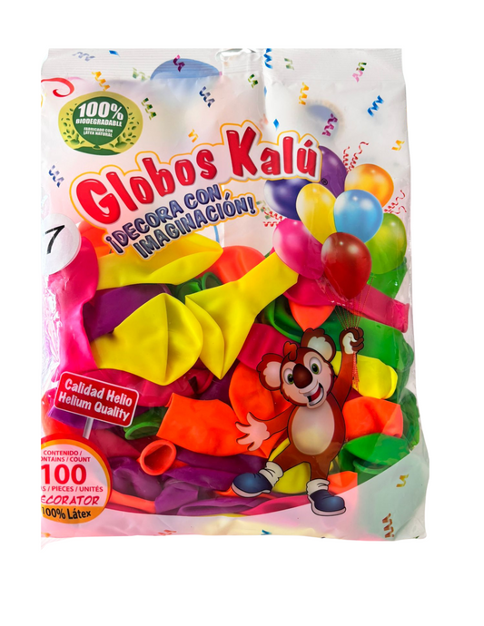 Bolsa de Globos Kalu No.7 Surtido Neon