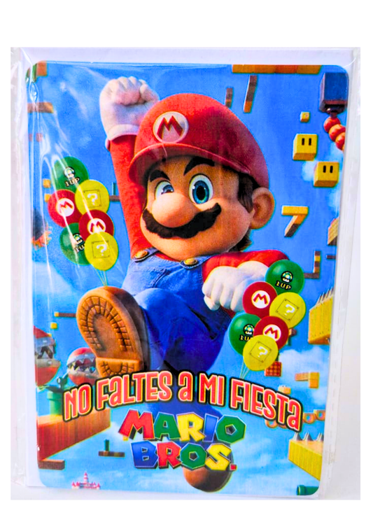 Invitacion Mario Bros