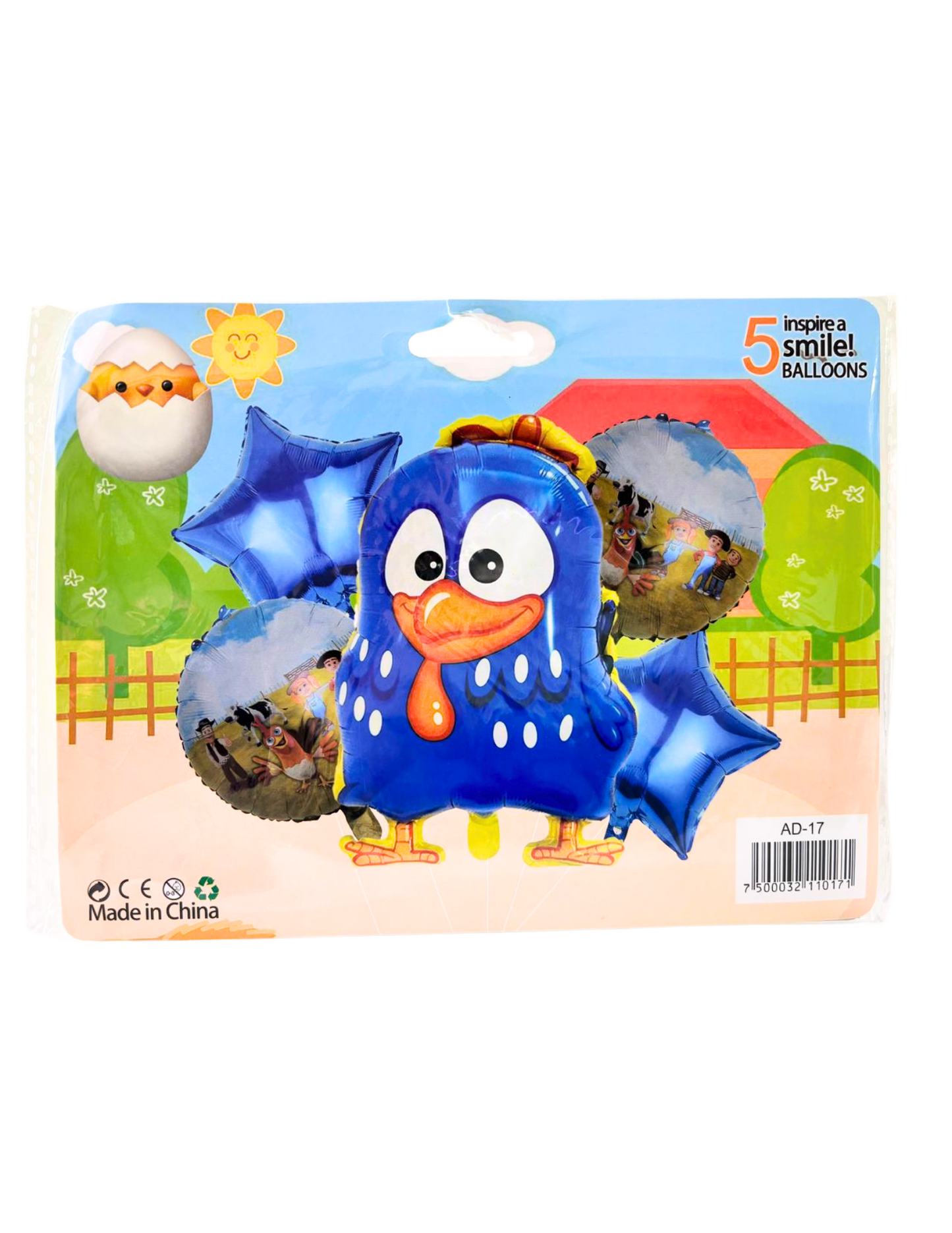 Set de Globos Metalicos 5pz La Granja