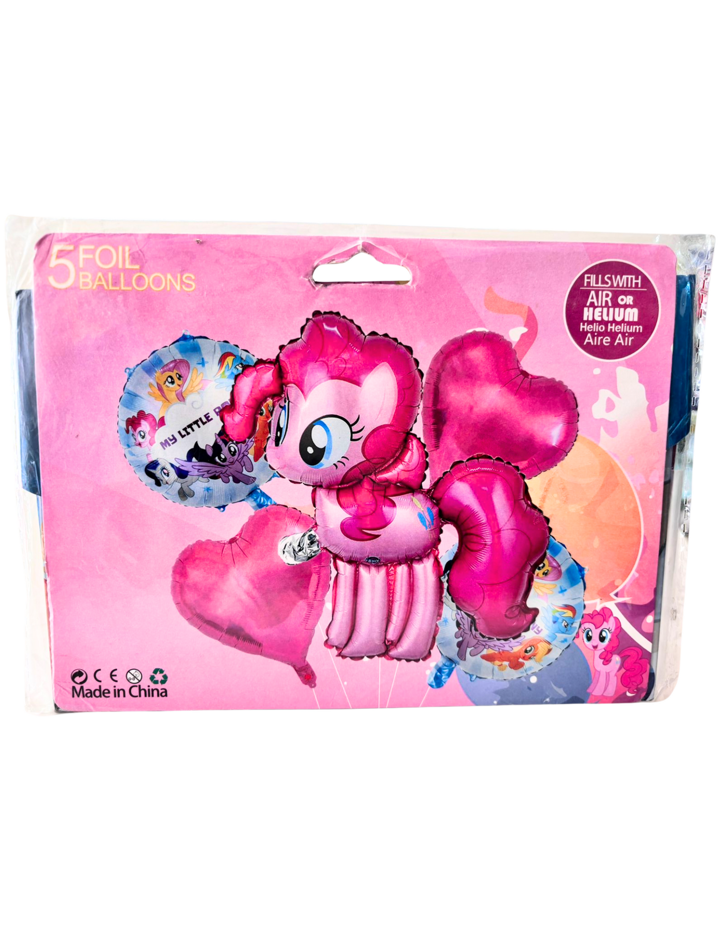 Set de Globos Metalicos 5pz My Little Pony Rosa